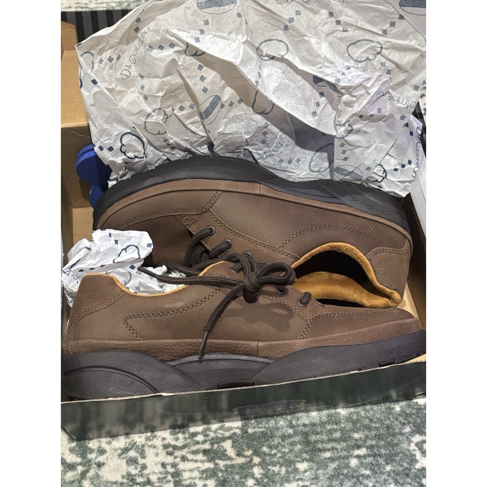 Mens Dr. Comfort Justin Brown Leather Orthopedic Walking Shoes Size 11M New‎